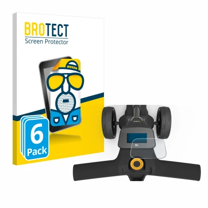 Parte frontale di una confezione del prodotto con il logo del marchio BROTECT. Accanto è raffigurato il dispositivo PowaKaddy