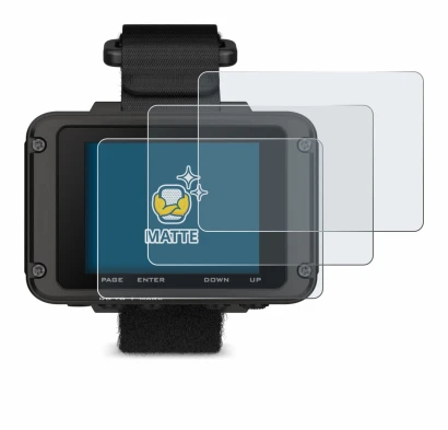 Immagine del dispositivo Garmin Foretrex 801 con un'ampia varietà di protezioni per lo schermo.