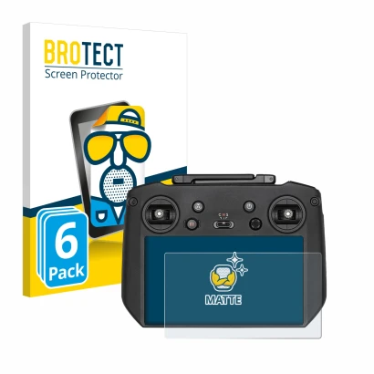 Parte frontale di una confezione del prodotto con il logo del marchio BROTECT. Accanto è raffigurato il dispositivo DJI Mavic