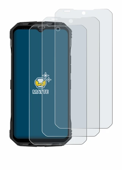 Immagine del dispositivo Doogee V30T con un'ampia varietà di protezioni per lo schermo.