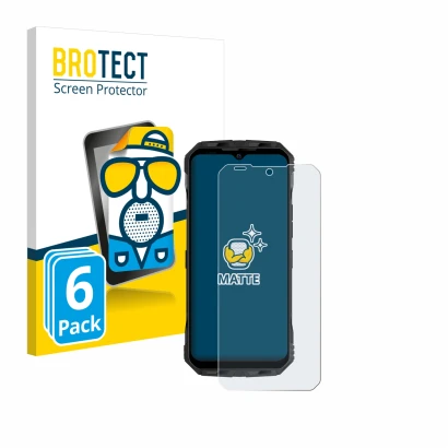 Parte frontale di una confezione del prodotto con il logo del marchio BROTECT. Accanto è raffigurato il dispositivo Doogee V M