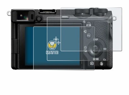 Immagine del dispositivo Sony Alpha 6700 con un'ampia varietà di protezioni per lo schermo.