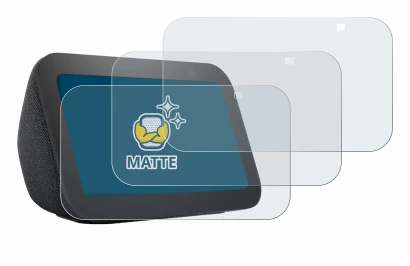 Immagine del dispositivo Amazon Echo Show 5 (3a Gen.) con un'ampia varietà di protezioni per lo schermo.