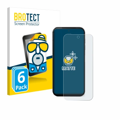 Parte frontale di una confezione del prodotto con il logo del marchio BROTECT. Accanto è raffigurato il dispositivo Fairphone 