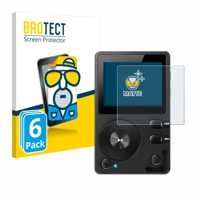 Parte frontale di una confezione del prodotto con il logo del marchio BROTECT. Accanto è raffigurato il dispositivo Hifi Walke
