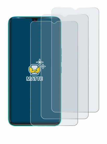 Immagine del dispositivo Tecno Spark 7 con un'ampia varietà di protezioni per lo schermo.