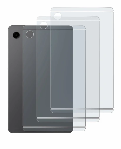 Immagine del dispositivo Samsung Galaxy Tab A9 WiFi (Posteriore) con un'ampia varietà di protezioni per lo schermo.