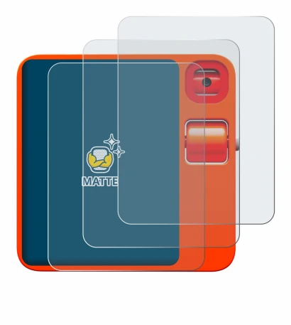 Immagine del dispositivo rabbit r1 con un'ampia varietà di protezioni per lo schermo.