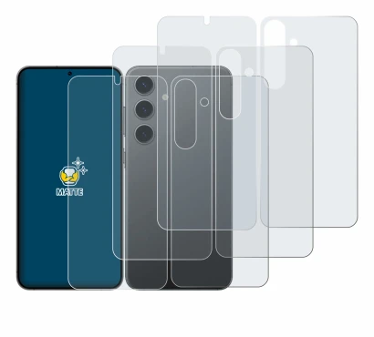 Immagine del dispositivo Samsung Galaxy S24 Plus (Fronte+Retro) con un'ampia varietà di protezioni per lo schermo.