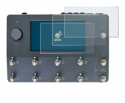 Immagine del dispositivo Neural DSP Quad Cortex con un'ampia varietà di protezioni per lo schermo.