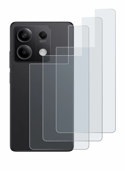 Immagine del dispositivo Xiaomi Redmi Note 13 Pro 5G (Posteriore) con un'ampia varietà di protezioni per lo schermo.
