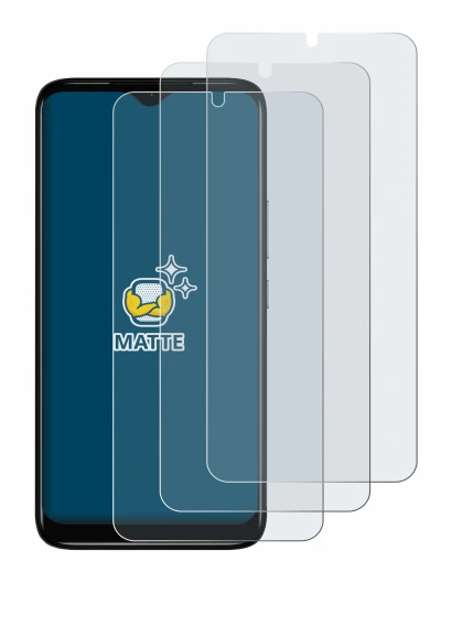 Immagine del dispositivo Nokia C12 con un'ampia varietà di protezioni per lo schermo.