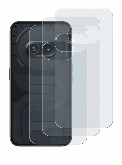 Immagine del dispositivo Nothing Phone (2a) (Posteriore) con un'ampia varietà di protezioni per lo schermo.