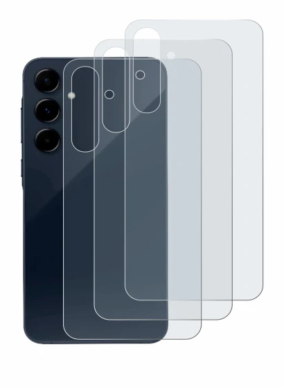 Immagine del dispositivo Samsung Galaxy A35 5G (Posteriore) con un'ampia varietà di protezioni per lo schermo.