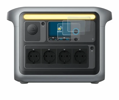Immagine del dispositivo Anker SOLIX C1000X con un'ampia varietà di protezioni per lo schermo.