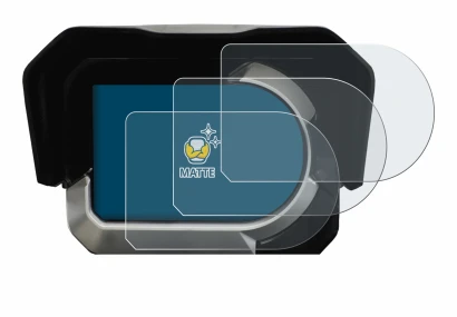 Immagine del dispositivo Kymco CV3 con un'ampia varietà di protezioni per lo schermo.