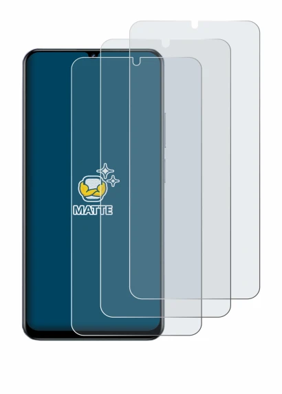 Immagine del dispositivo realme C61 con un'ampia varietà di protezioni per lo schermo.