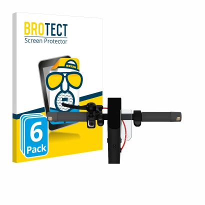 Parte frontale di una confezione del prodotto con il logo del marchio BROTECT. Accanto è raffigurato il dispositivo Xiaomi Mi 