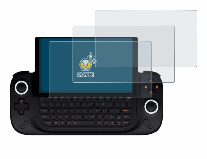 Immagine del dispositivo Ayaneo Slide con un'ampia varietà di protezioni per lo schermo.