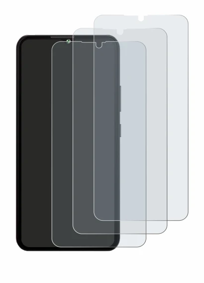 Immagine del dispositivo Cubot A10 con un'ampia varietà di protezioni per lo schermo.