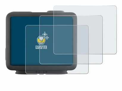 Immagine del dispositivo GoPro Hero 4k con un'ampia varietà di protezioni per lo schermo.