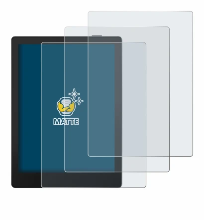 Immagine del dispositivo Boox Go 6 con un'ampia varietà di protezioni per lo schermo.