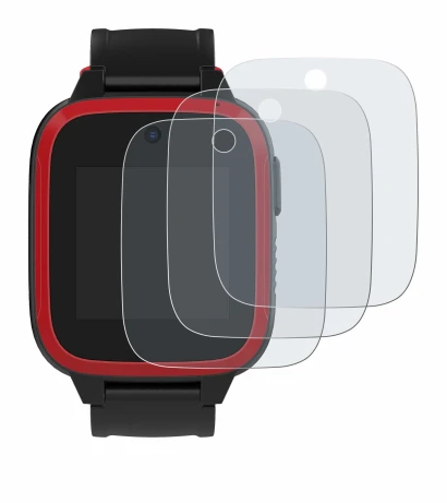 Immagine del dispositivo Xplora Let's Go con un'ampia varietà di protezioni per lo schermo.