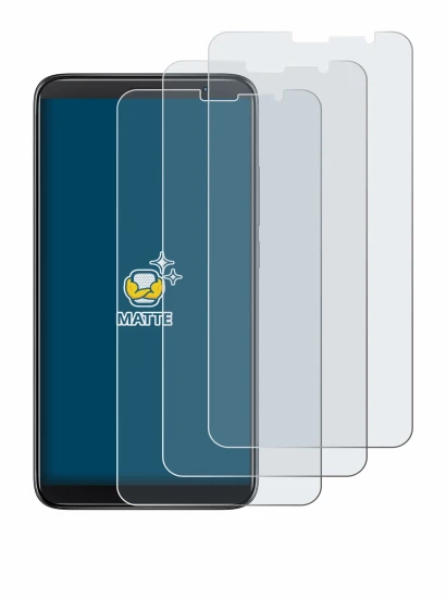 Immagine del dispositivo TCL 403 con un'ampia varietà di protezioni per lo schermo.