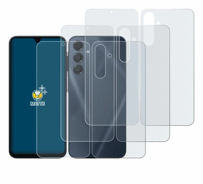 Immagine del dispositivo Samsung Galaxy A16 5G (Fronte+Retro) con un'ampia varietà di protezioni per lo schermo.