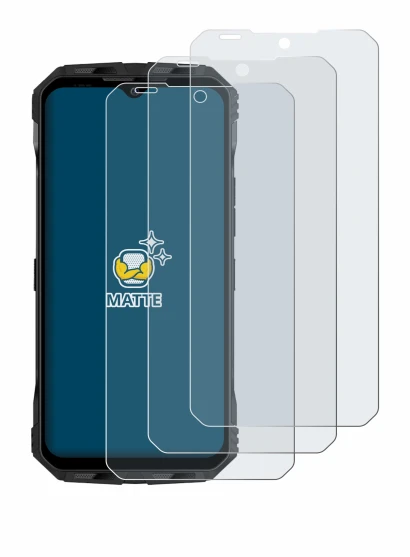 Immagine del dispositivo Doogee V Max Plus con un'ampia varietà di protezioni per lo schermo.