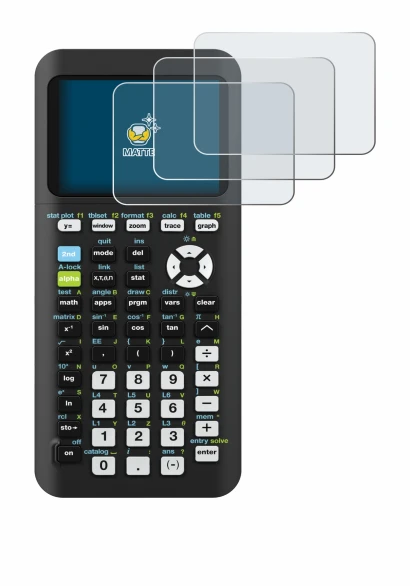 Immagine del dispositivo Texas Instruments TI-84 Plus CE-T Python con un'ampia varietà di protezioni per lo schermo.