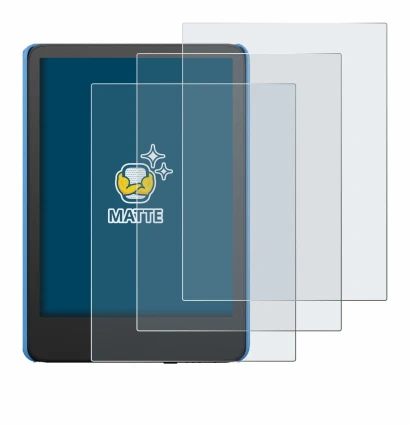 Immagine del dispositivo Amazon Kindle Kids (2024) con un'ampia varietà di protezioni per lo schermo.