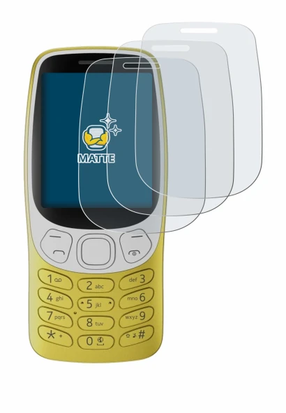 Immagine del dispositivo Nokia 3210 con un'ampia varietà di protezioni per lo schermo.