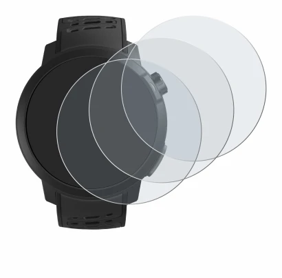 Immagine del dispositivo Coros Pace Pro con un'ampia varietà di protezioni per lo schermo.