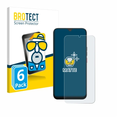 Parte frontale di una confezione del prodotto con il logo del marchio BROTECT. Accanto è raffigurato il dispositivo Volla Phon