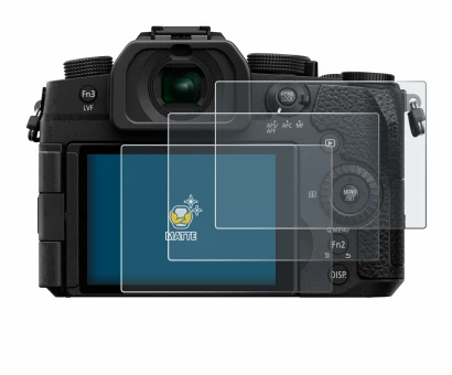 Immagine del dispositivo Panasonic Lumix DC-G97 con un'ampia varietà di protezioni per lo schermo.