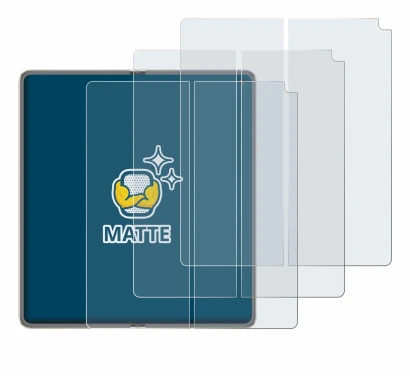 Immagine del dispositivo Huawei Mate X6 (Display interno) con un'ampia varietà di protezioni per lo schermo.