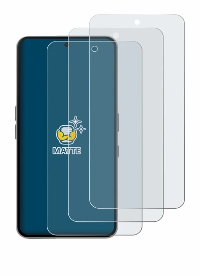 Immagine del dispositivo Nothing Phone (3a) Pro con un'ampia varietà di protezioni per lo schermo.