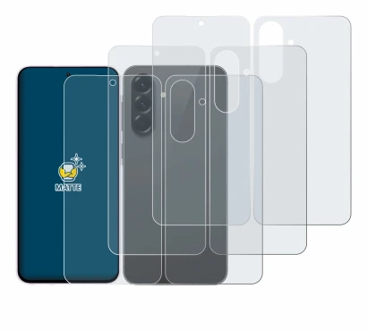 Immagine del dispositivo Samsung Galaxy A56 5G (Fronte+Retro) con un'ampia varietà di protezioni per lo schermo.