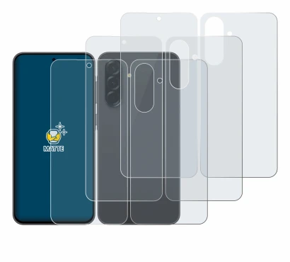 Immagine del dispositivo Samsung Galaxy A36 5G (Fronte+Retro) con un'ampia varietà di protezioni per lo schermo.