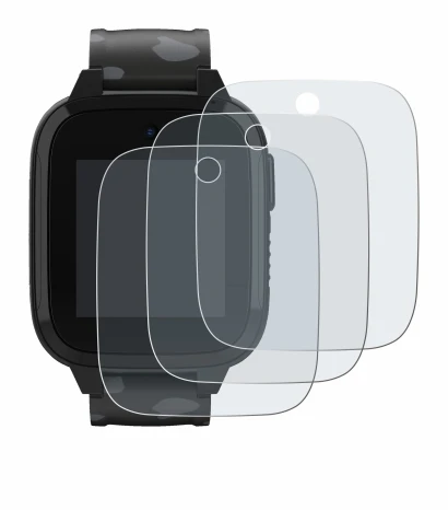 Immagine del dispositivo Xplora XGO3 (2a Gen.) con un'ampia varietà di protezioni per lo schermo.