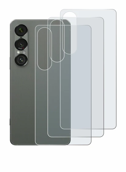 Immagine del dispositivo Sony Xperia 1 VII (Posteriore) con un'ampia varietà di protezioni per lo schermo.