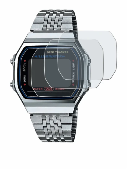 Immagine del dispositivo Casio iconic ABL-100WE-1A con un'ampia varietà di protezioni per lo schermo.