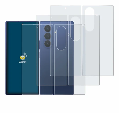 Immagine del dispositivo Samsung Galaxy Z Fold 7 (Fronte+Retro) con un'ampia varietà di protezioni per lo schermo.