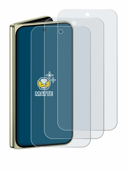 Immagine del dispositivo Google Pixel 10 Pro Fold con un'ampia varietà di protezioni per lo schermo.