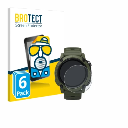 Parte frontale di una confezione del prodotto con il logo del marchio BROTECT. Accanto è raffigurato il dispositivo Coros NOMA