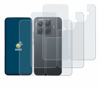 Immagine del dispositivo Xiaomi 15T Pro (Fronte+Retro) con un'ampia varietà di protezioni per lo schermo.