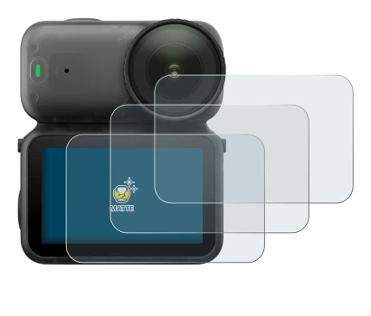 Immagine del dispositivo DJI Osmo Nano con un'ampia varietà di protezioni per lo schermo.
