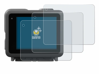 Immagine del dispositivo GoPro Lit Hero con un'ampia varietà di protezioni per lo schermo.