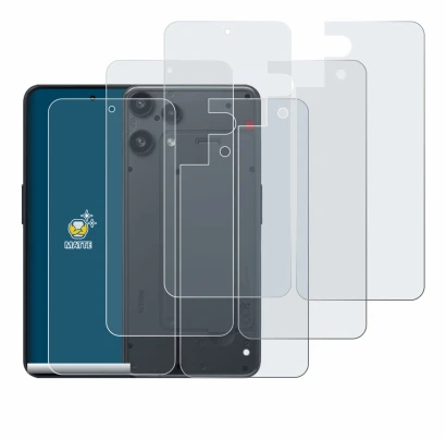 Immagine del dispositivo Nothing Phone (3a) Lite (Fronte+Retro) con un'ampia varietà di protezioni per lo schermo.